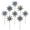 In the Breeze 2690 Snowflake Pinwheels - Holographic Mylar Spinners - Great Party Favor or Decoration - 8 Piece Bags